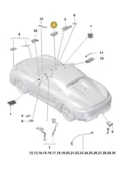 971035503A Porsche Telephone Aerial