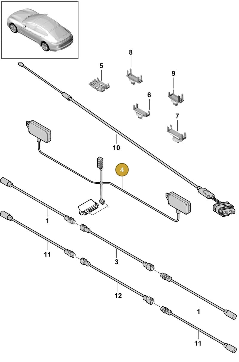 971035547 — Porsche Panamera (2016-2020) diagram p49911020, position 4
