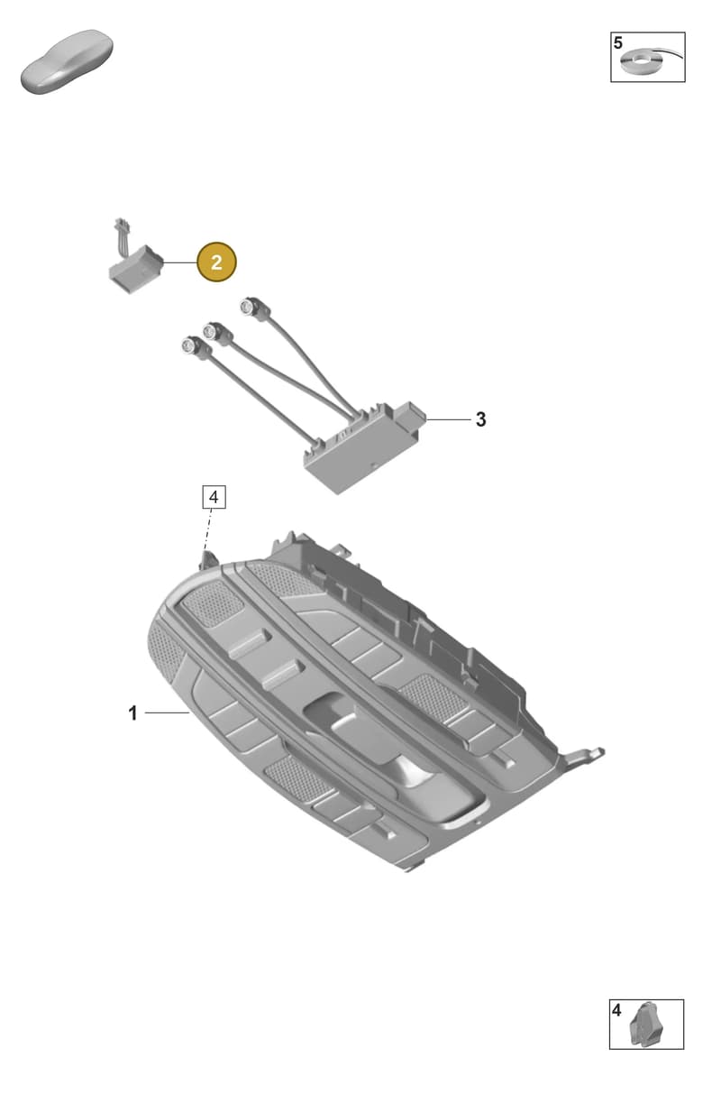 971035711A — Porsche Panamera (2020-2023) diagram p58903020, position 2
