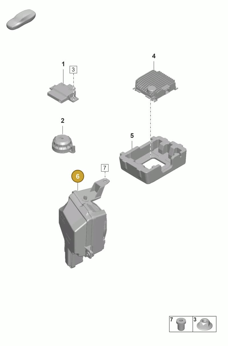 971035916D — Porsche Panamera (2020-2023) diagram p58911030, position 6