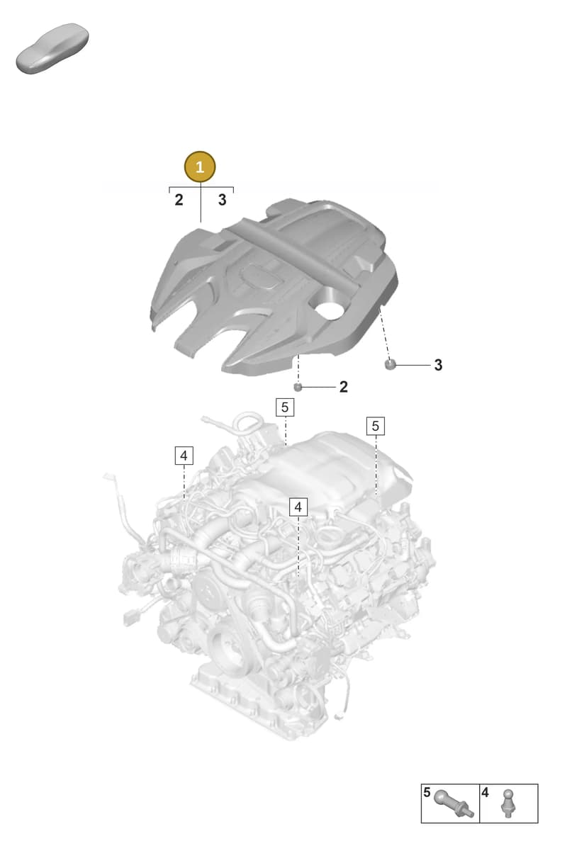 971103925AB — Porsche Panamera (2023-2025) diagram p58103410, position 1