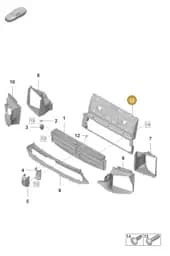971121707D Porsche Air Guide