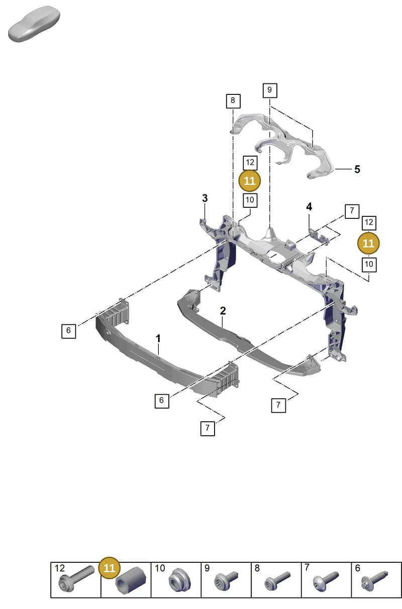 971129734 — Porsche Panamera (2023-2025) diagram p62802400, position 11