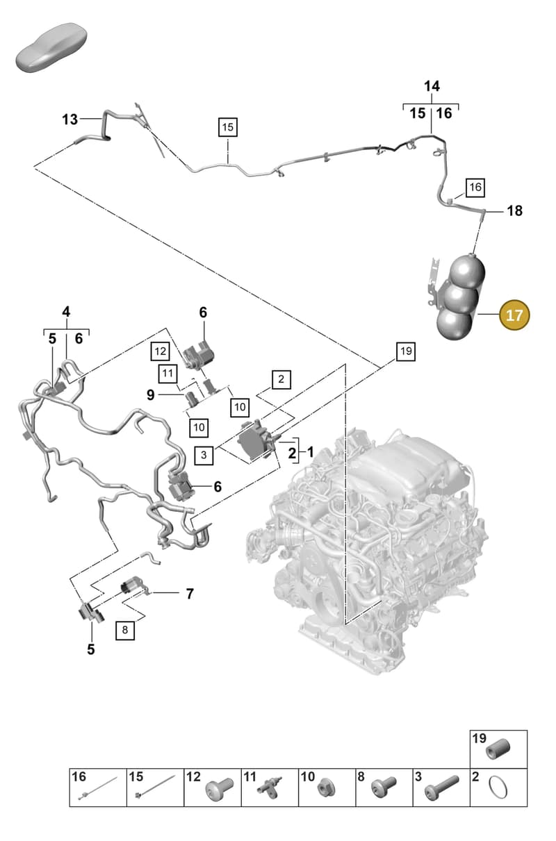 971145160C — Porsche Panamera (2020-2023) diagram p58108010, position 17