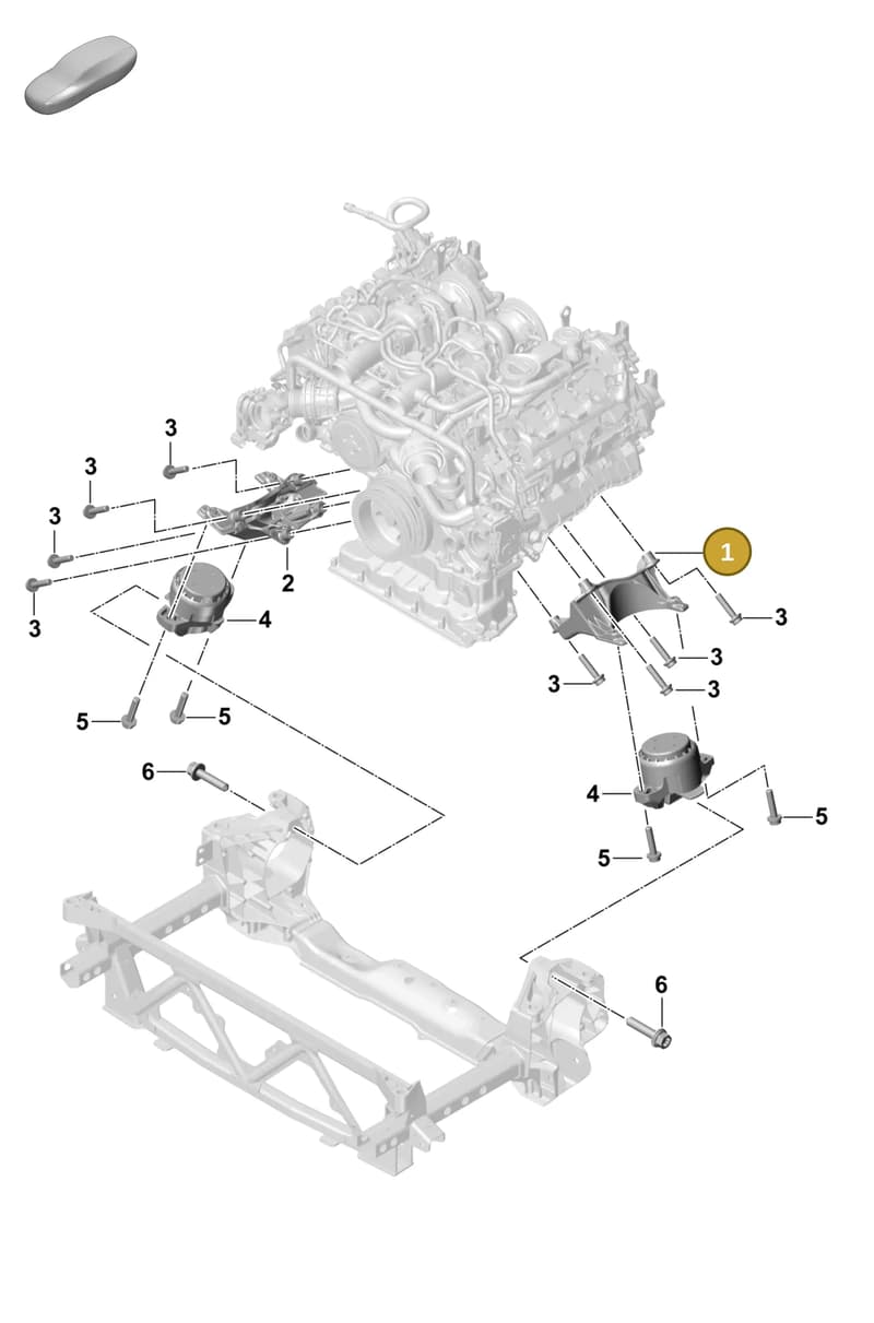 971199307L — Porsche Panamera (2023-2025) diagram p58109020, position 1