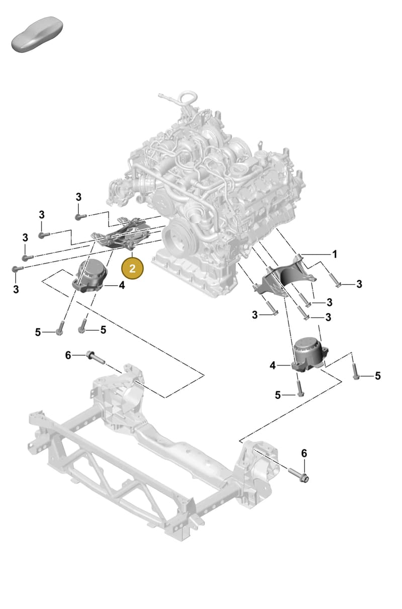 971199308L — Porsche Panamera (2023-2025) diagram p58109020, position 2