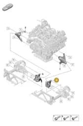 971199383L Porsche Engine Mounting