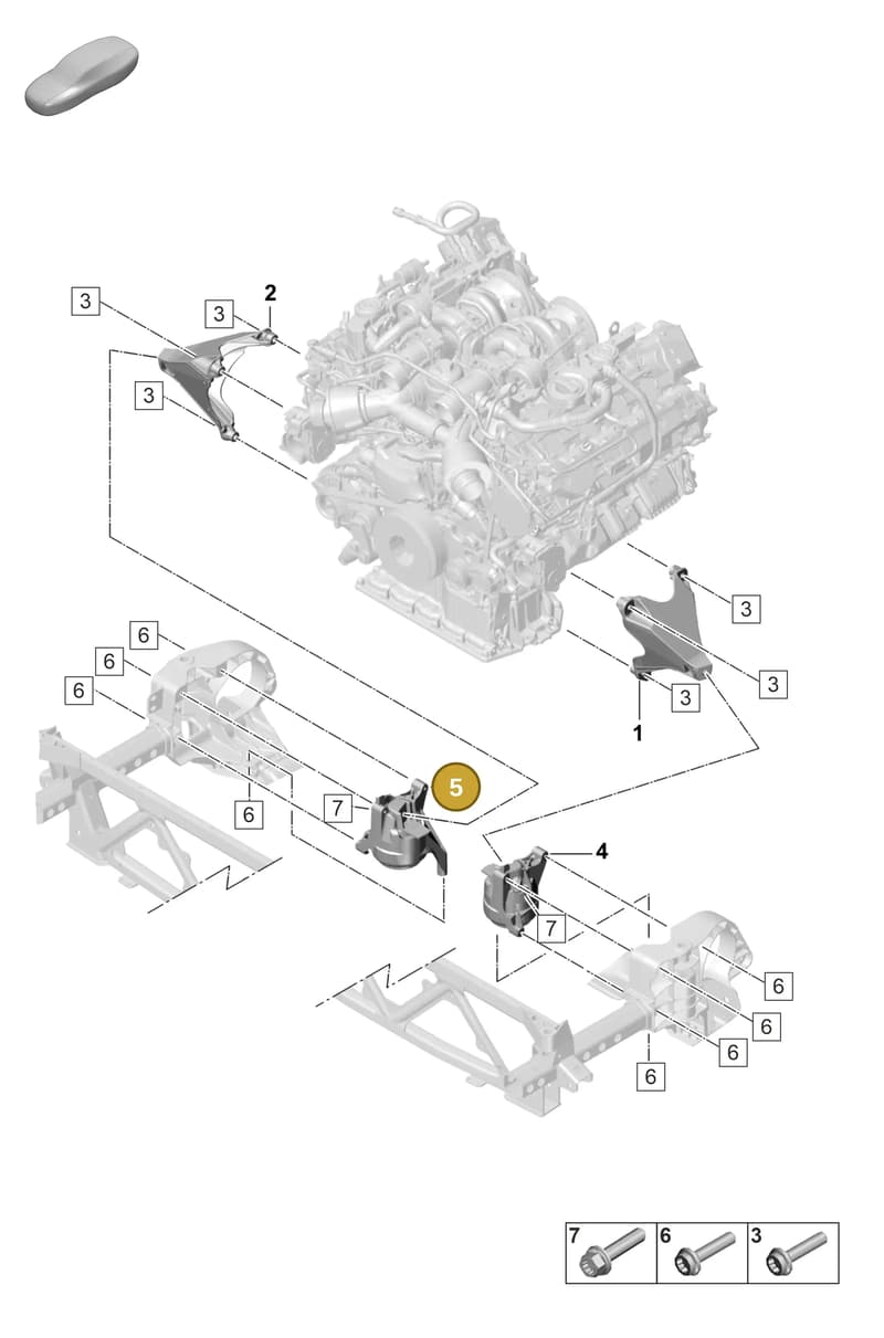 971199384L — Porsche Panamera (2020-2023) diagram p58109015, position 5