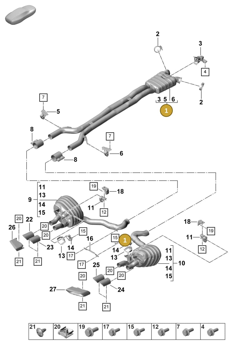 971253209AA — Porsche Panamera (2020-2023) diagram p58203010, position 1