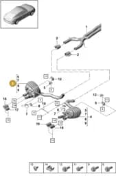 971253607EY Porsche Rear Silencer