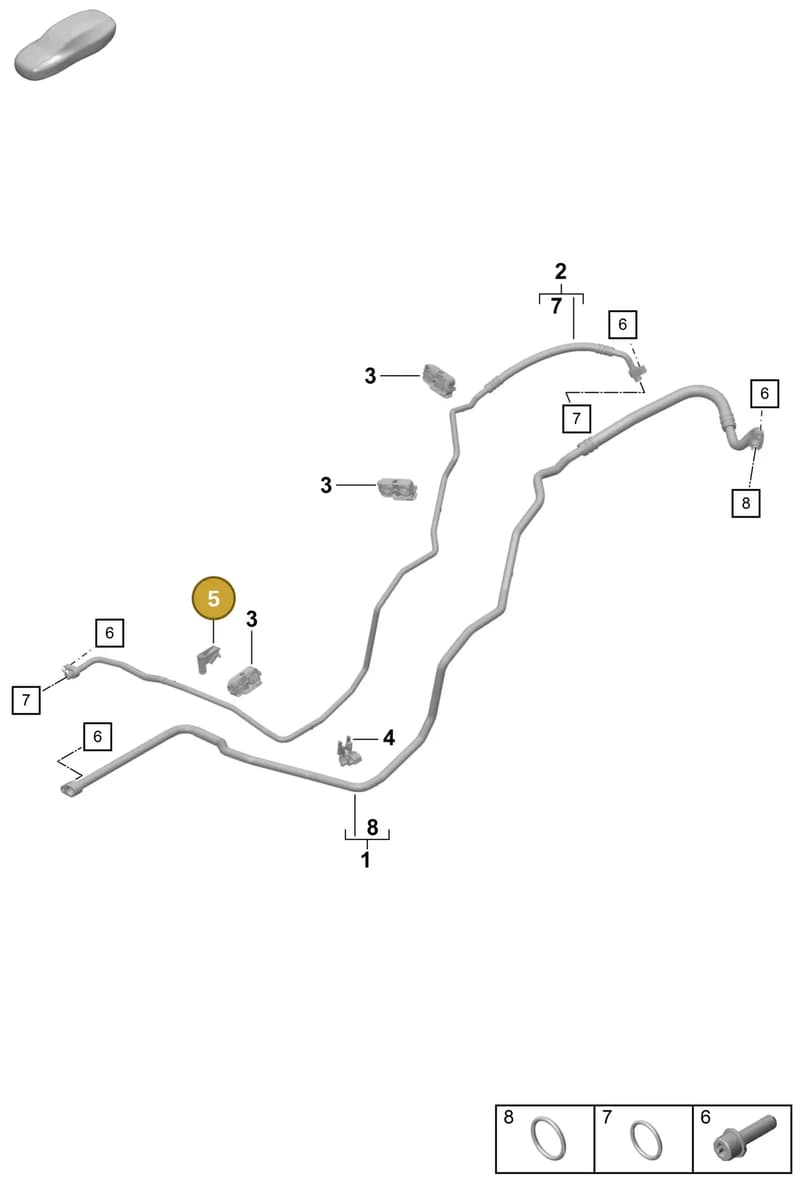 971260197 — Porsche Boxster Spyder (2019-2020) diagram p55814500, position 5