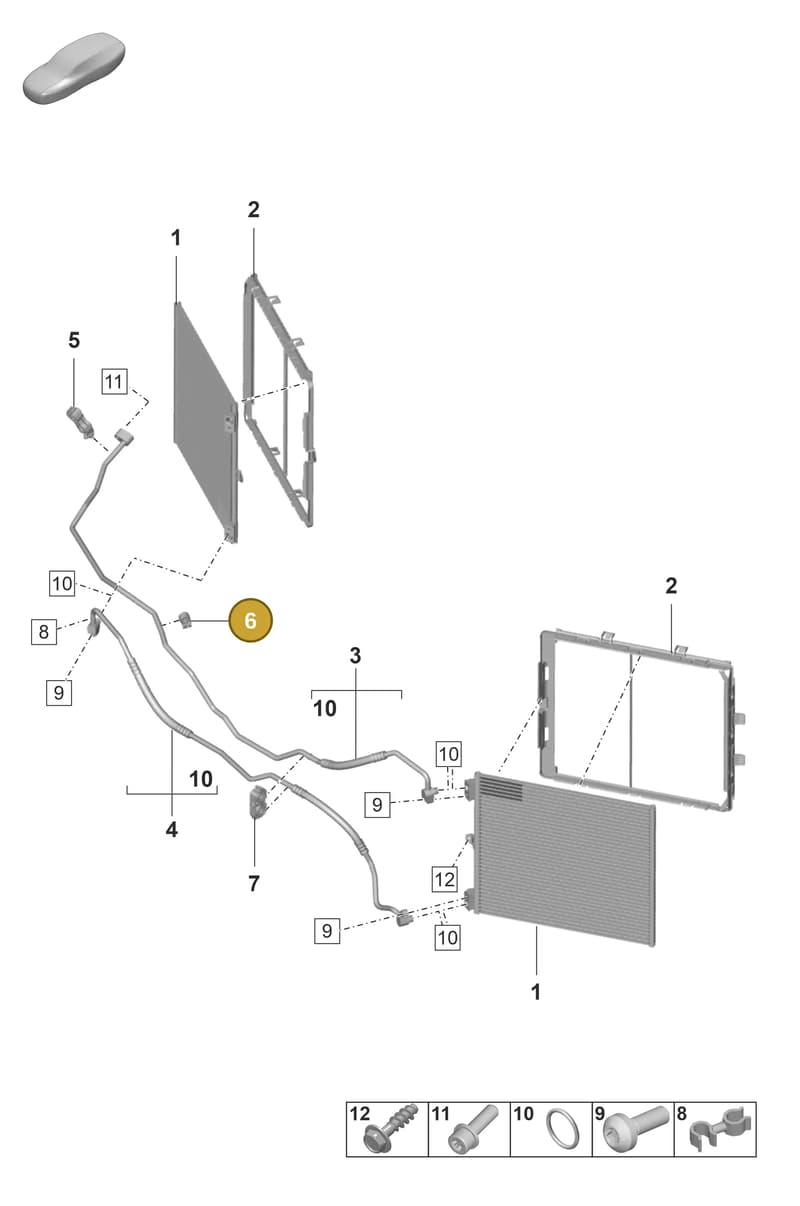 971260197 — Porsche 911 (2021-2022) diagram p59814800, position 6