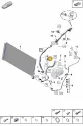 971260758AE Porsche Refrigerant Line