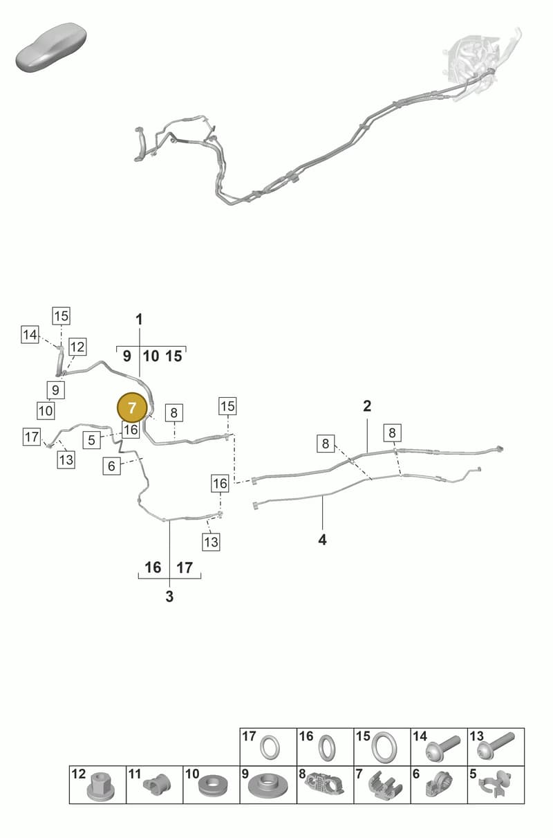 971260761 — Porsche Panamera (2020-2023) diagram p58815800, position 7