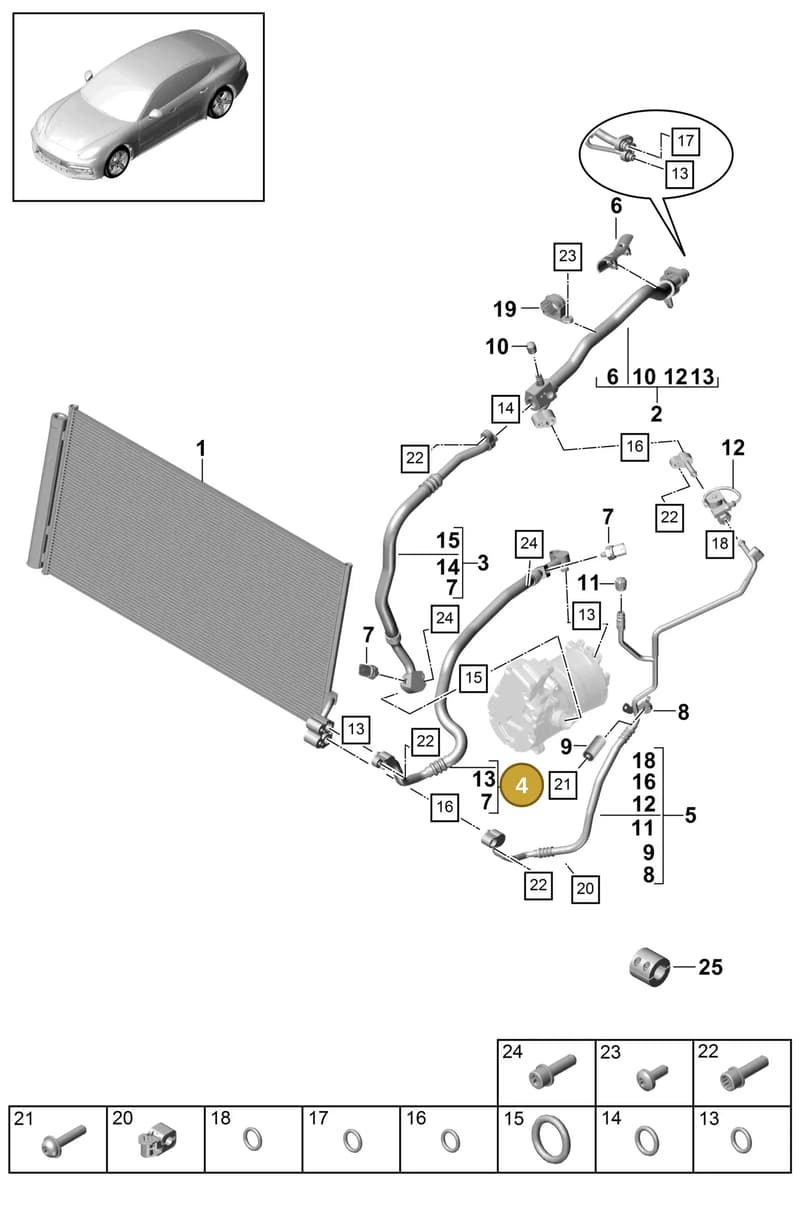 971260841AB — Porsche Panamera (2016-2020) diagram p49815060, position 4