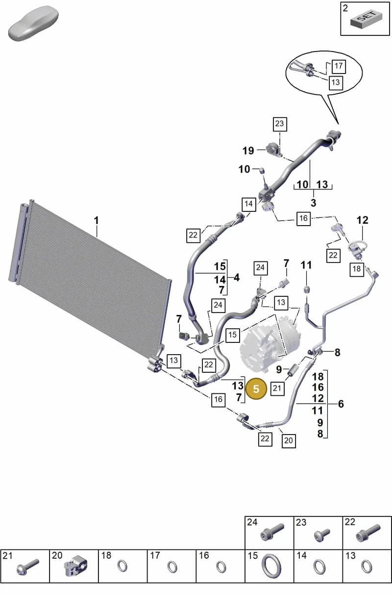 971260841AF — Porsche Panamera (2023-2025) diagram p62815600, position 5