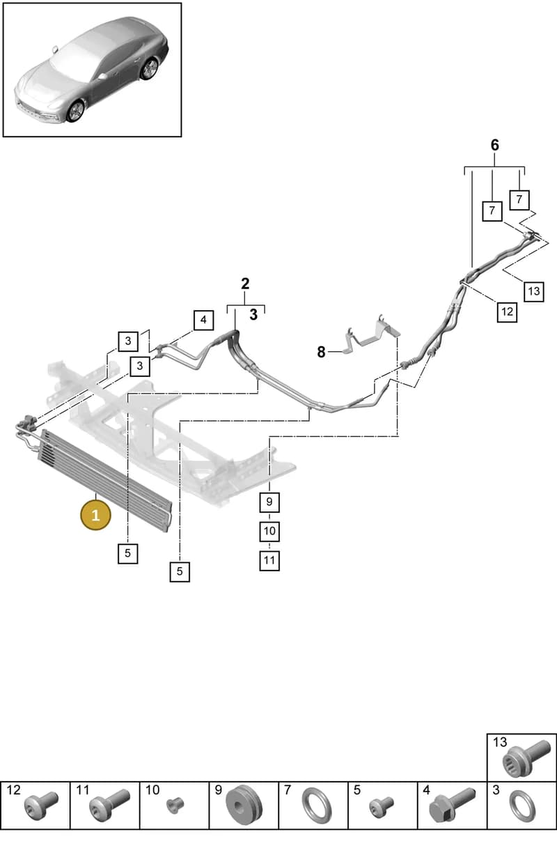 971317020B — Porsche Panamera (2016-2020) diagram p49360000, position 1