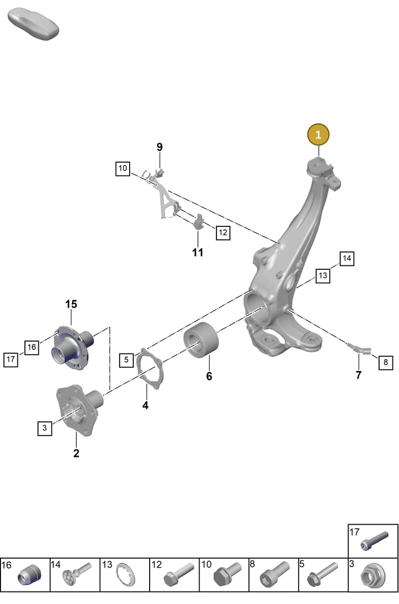 971407245L — Porsche Panamera (2023-2025) diagram p62401020, position 1