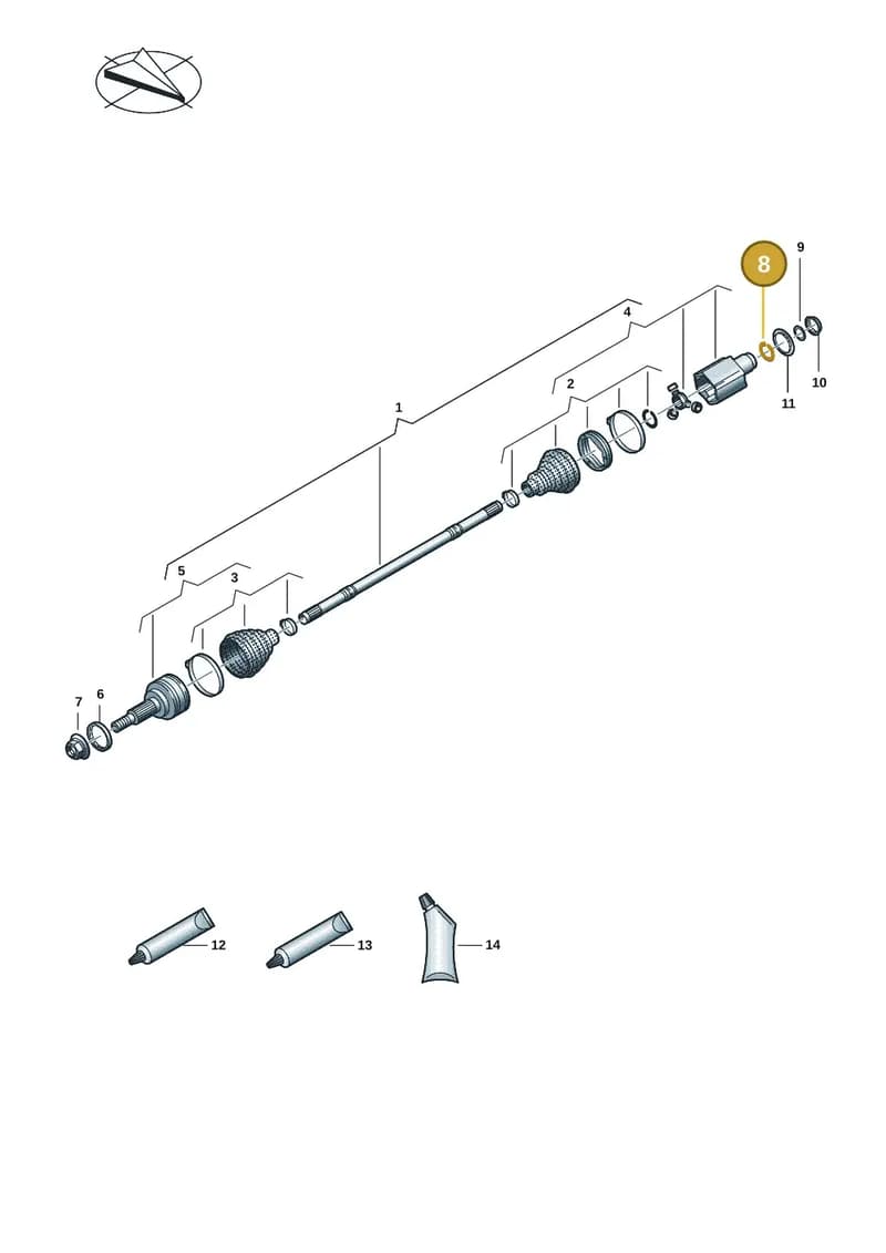 971407635 — Audi RS e-tron GT (2020-2025) diagram 4j1407050, position 8