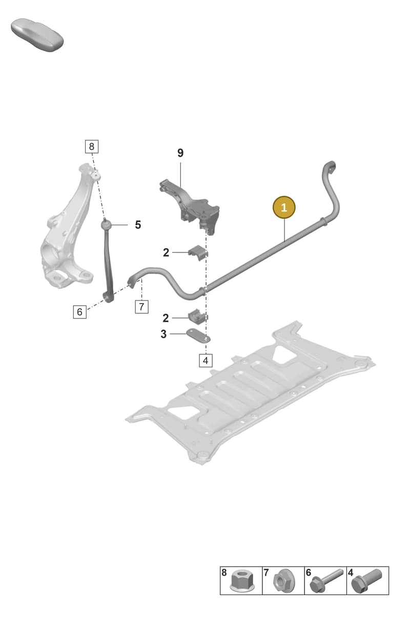 971411025L — Porsche Panamera (2020-2023) diagram p56402110, position 1