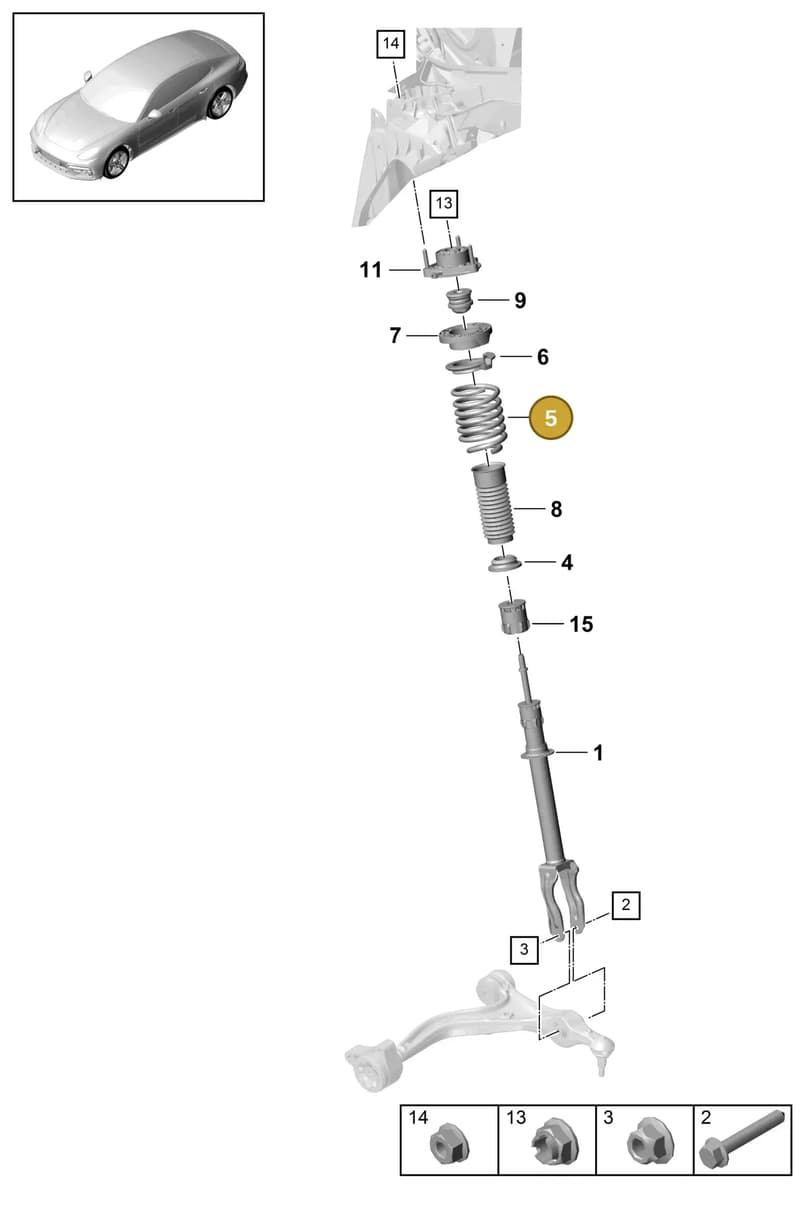 971411105B504 — Porsche Panamera (2016-2020) diagram p49402000, position 5