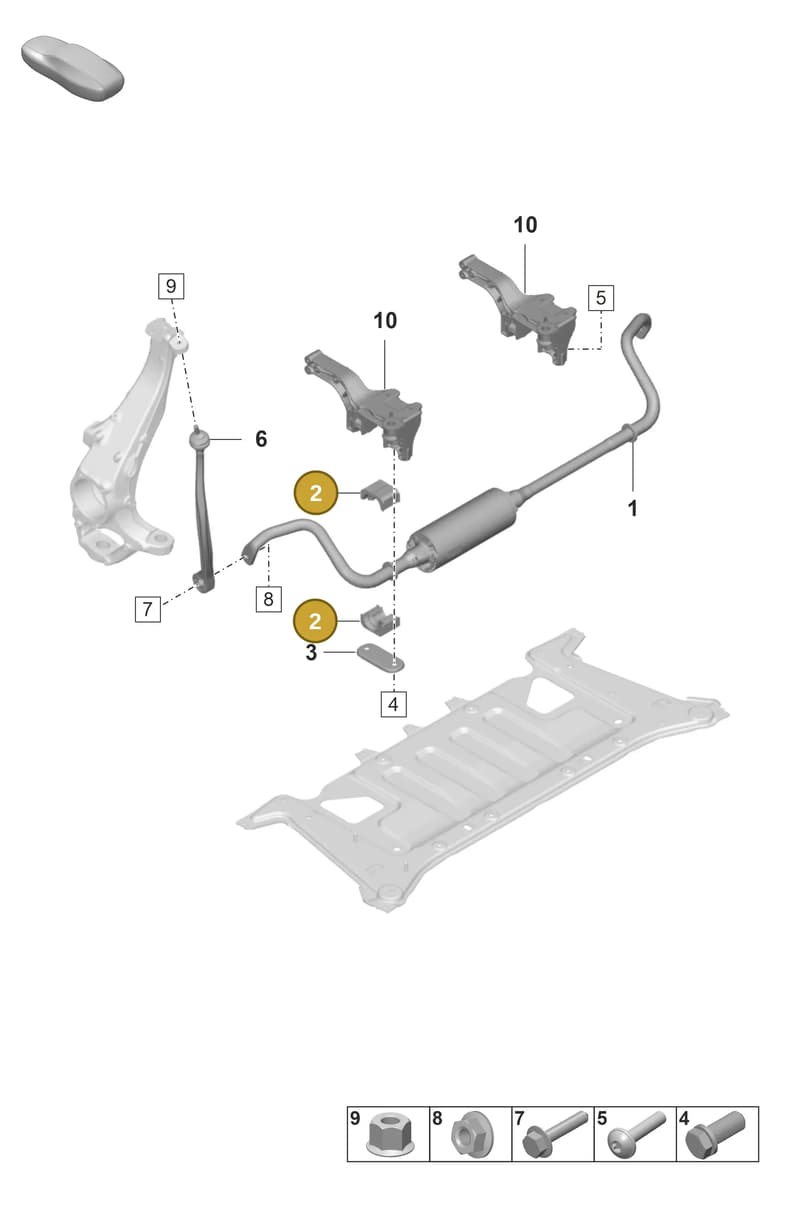 971411313J — Porsche Taycan Sport Turismo (2019-2024) diagram p56402100, position 2