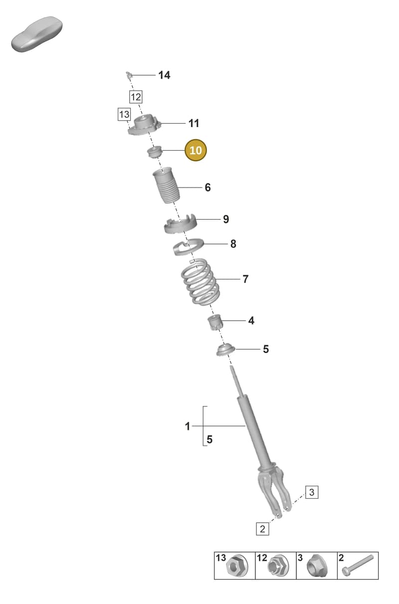 971412303 — Porsche Panamera (2020-2023) diagram p56402010, position 10