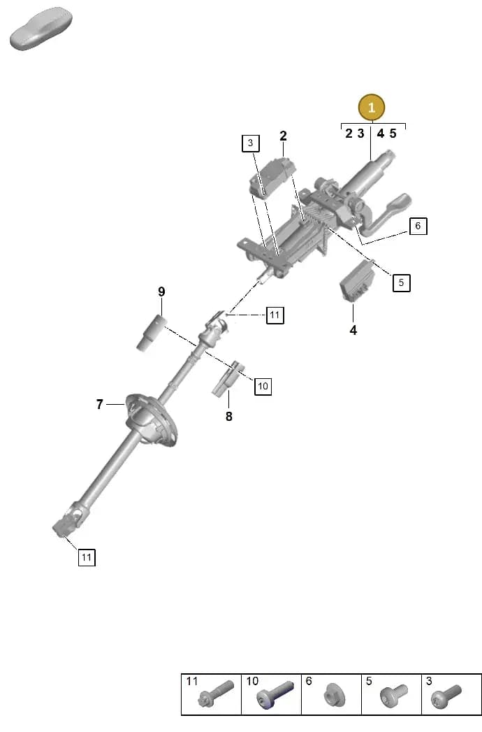 971419506AL — Porsche Panamera (2020-2023) diagram p58403300, position 1