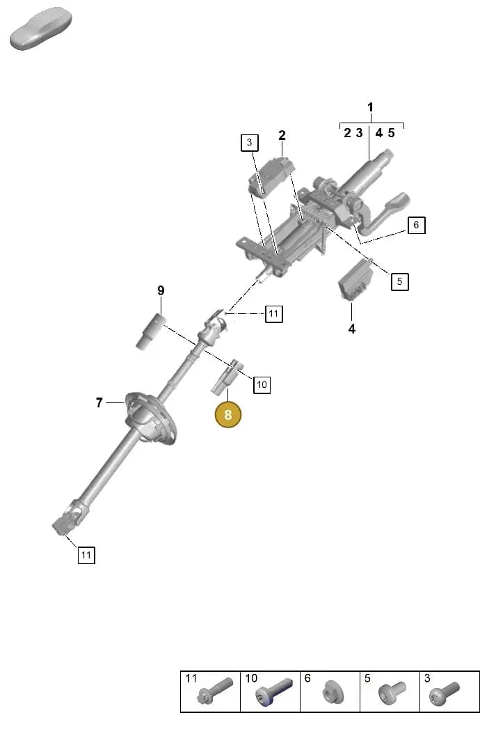 971419647B — Porsche Panamera (2020-2023) diagram p58403300, position 8