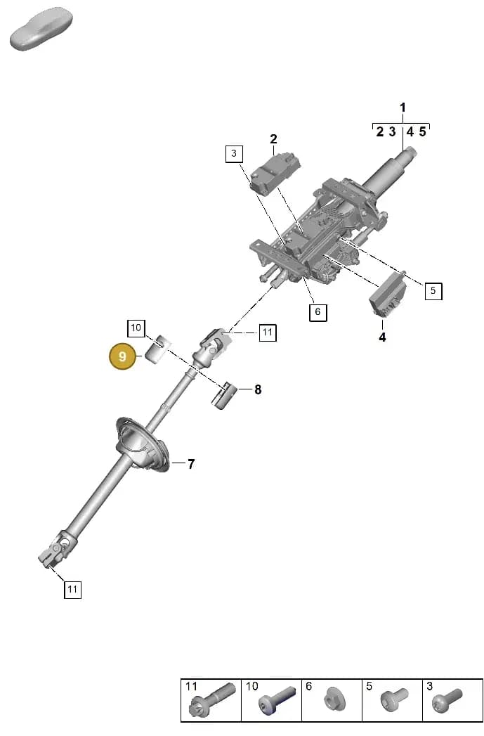 971419647E — Porsche Panamera (2023-2025) diagram p62403300, position 9