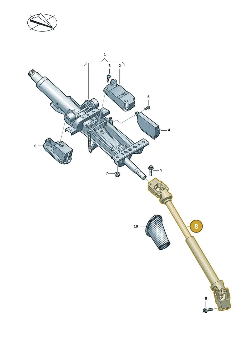 971419753S — Audi RS e-tron GT (2020-2025) diagram 4j1419050, position 8