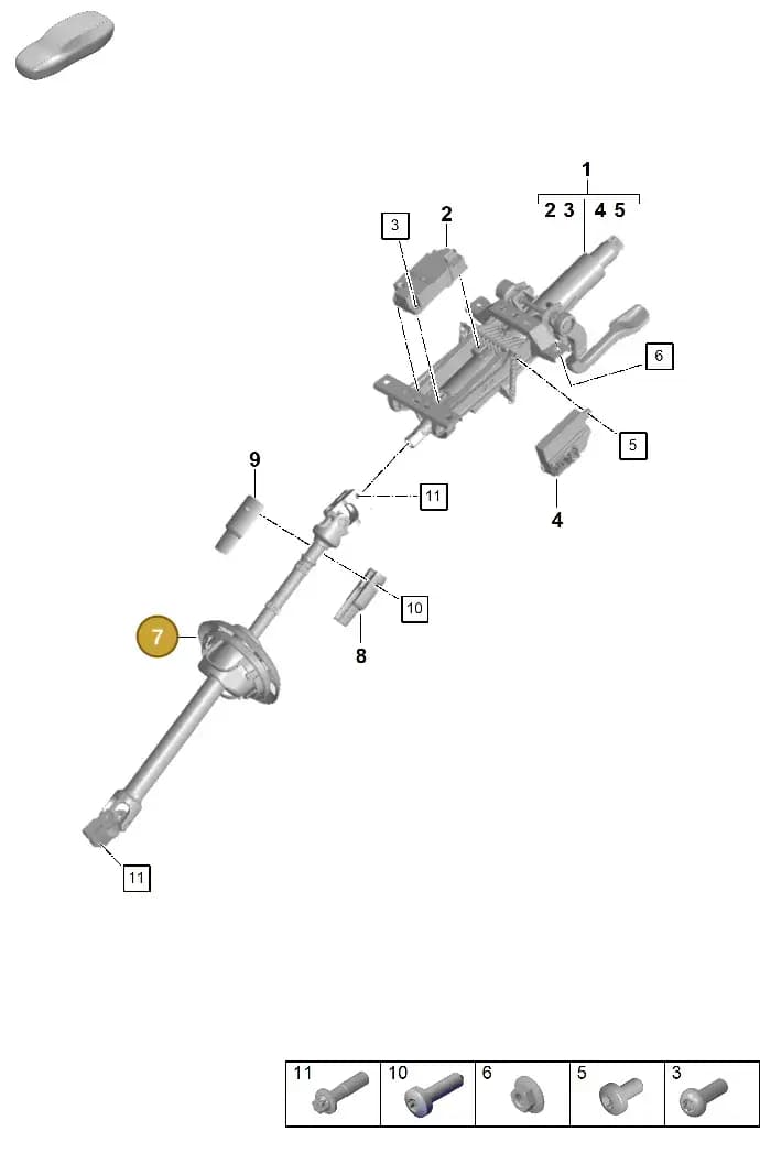 971419753S — Porsche Panamera (2020-2023) diagram p58403300, position 7