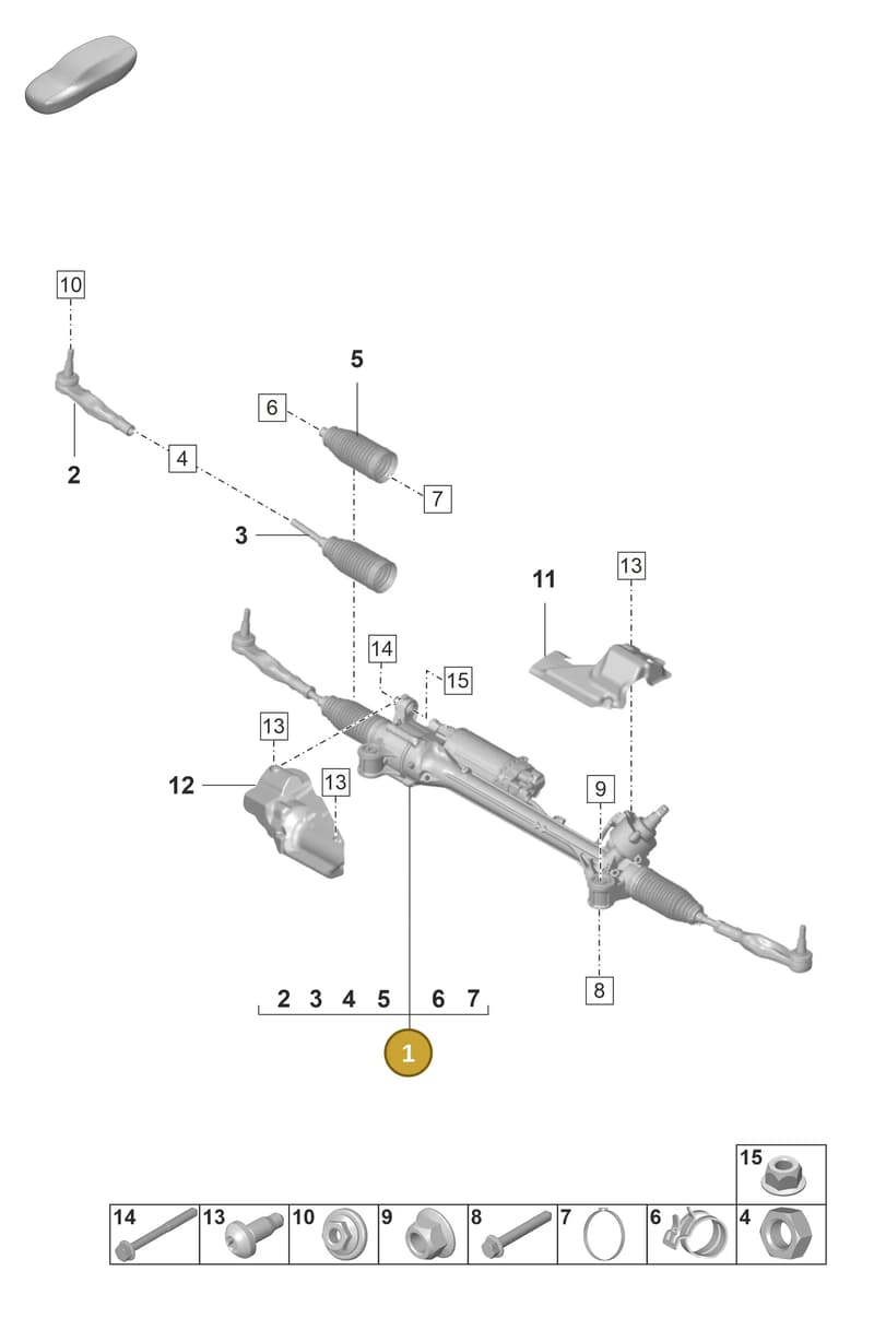 971423051EM — Porsche Panamera (2020-2023) diagram p58403000, position 1