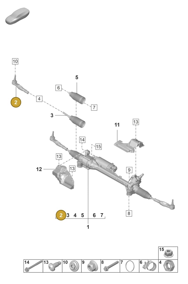 971423811B — Porsche Panamera (2020-2023) diagram p58403000, position 2