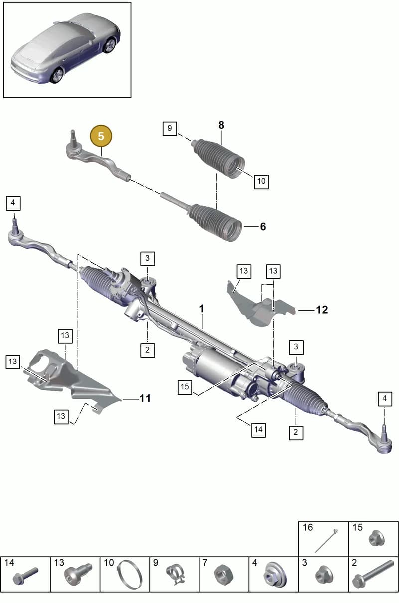 971423812B — Porsche Panamera (2016-2020) diagram p49403000, position 5