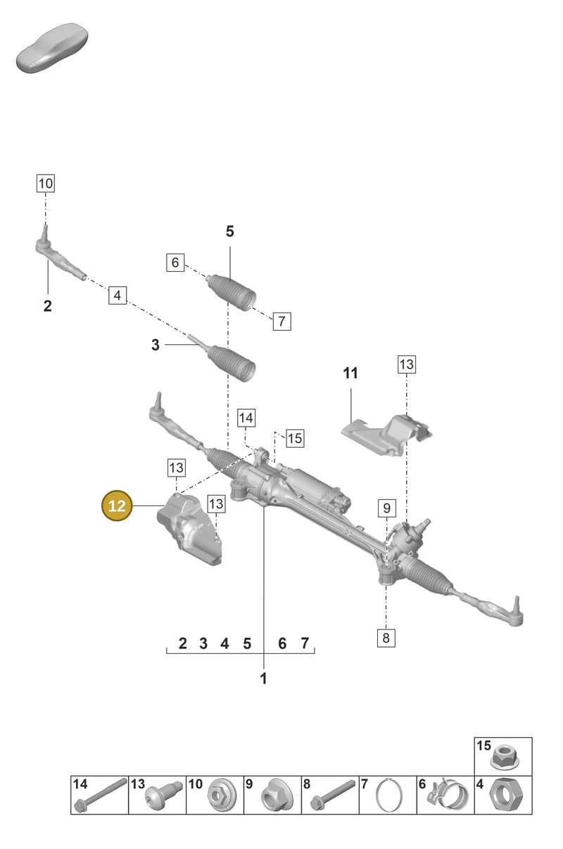 971423984B — Porsche Panamera (2020-2023) diagram p58403000, position 12