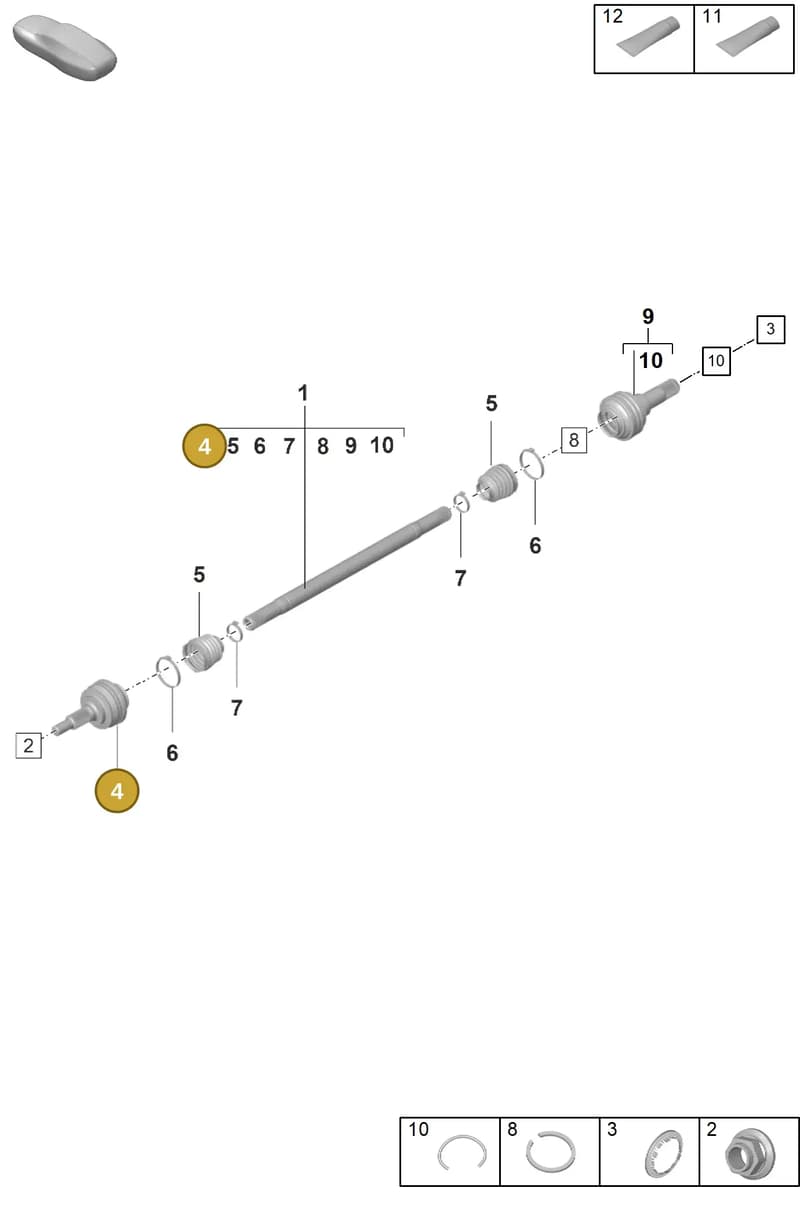 971501341B — Porsche Panamera (2023-2025) diagram p58501100, position 4