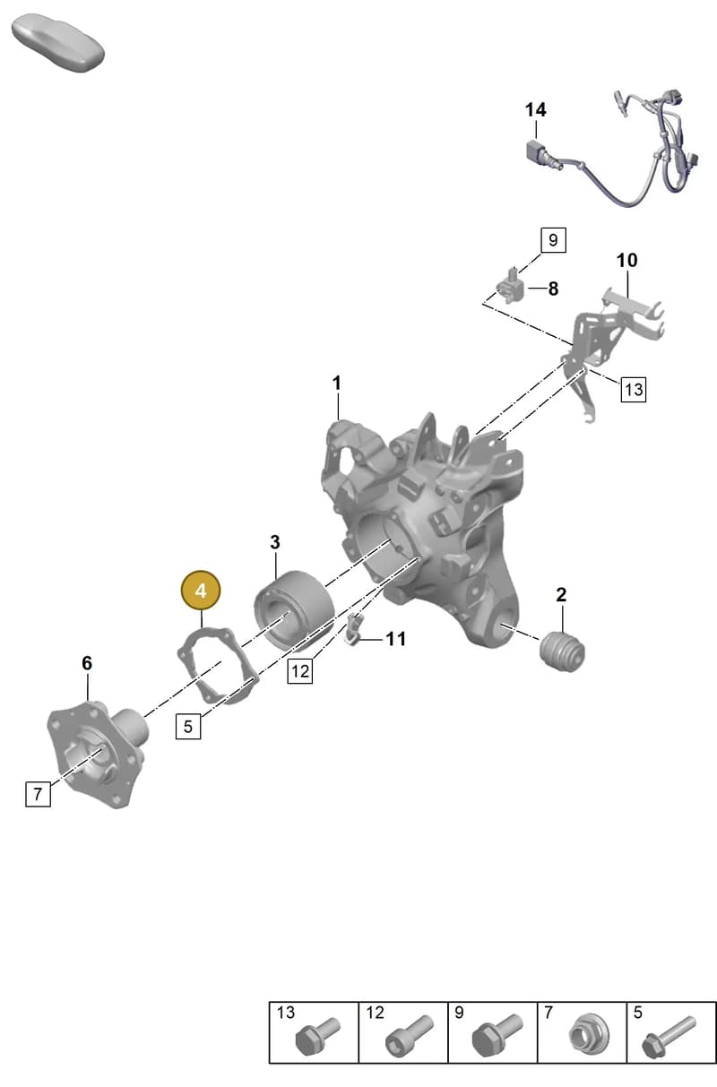 971501375 — Porsche Panamera (2020-2023) diagram p56501020, position 4