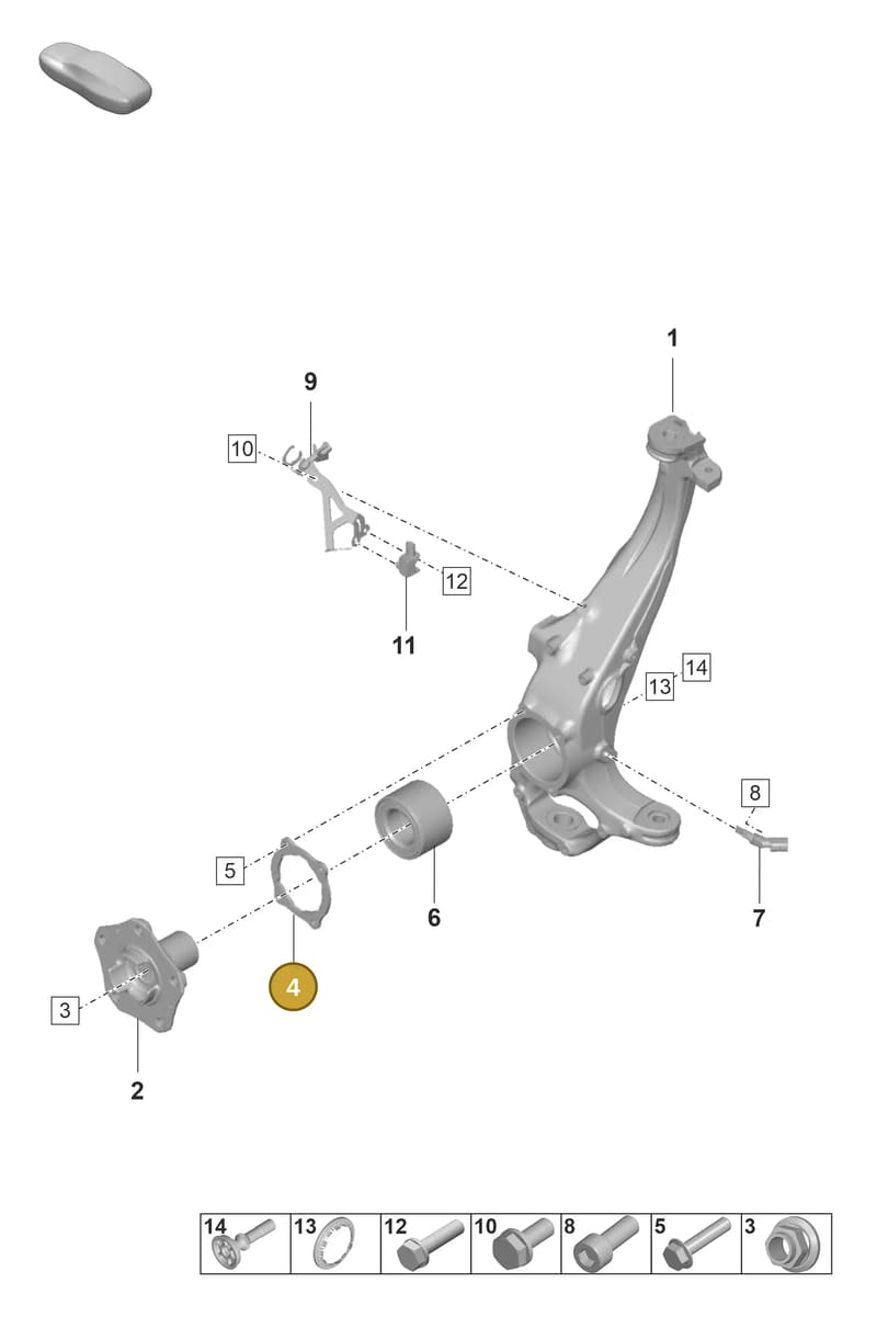 971501375A — Porsche Panamera (2020-2023) diagram p58401020, position 4