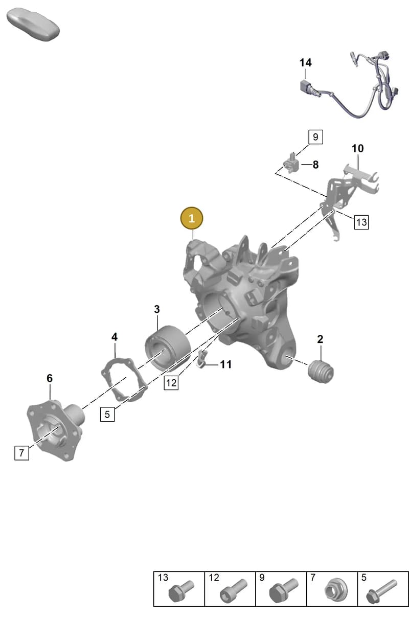 971505435H — Porsche Panamera (2020-2023) diagram p56501020, position 1