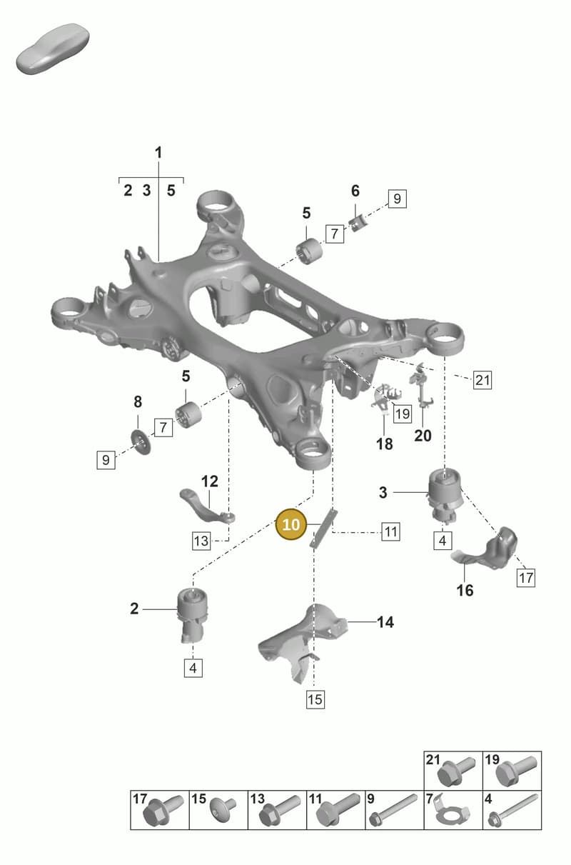 971505477 — Porsche Panamera (2020-2023) diagram p58501000, position 10