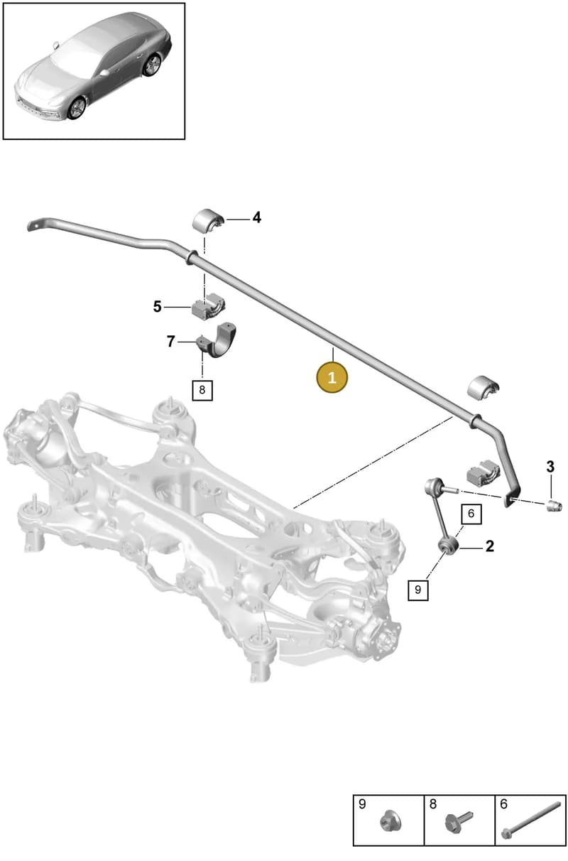 971511025F — Porsche Panamera (2016-2020) diagram p49502030, position 1