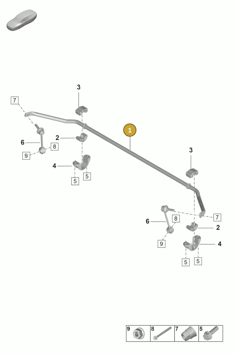 971511025F — Porsche Panamera (2020-2023) diagram p58502110, position 1