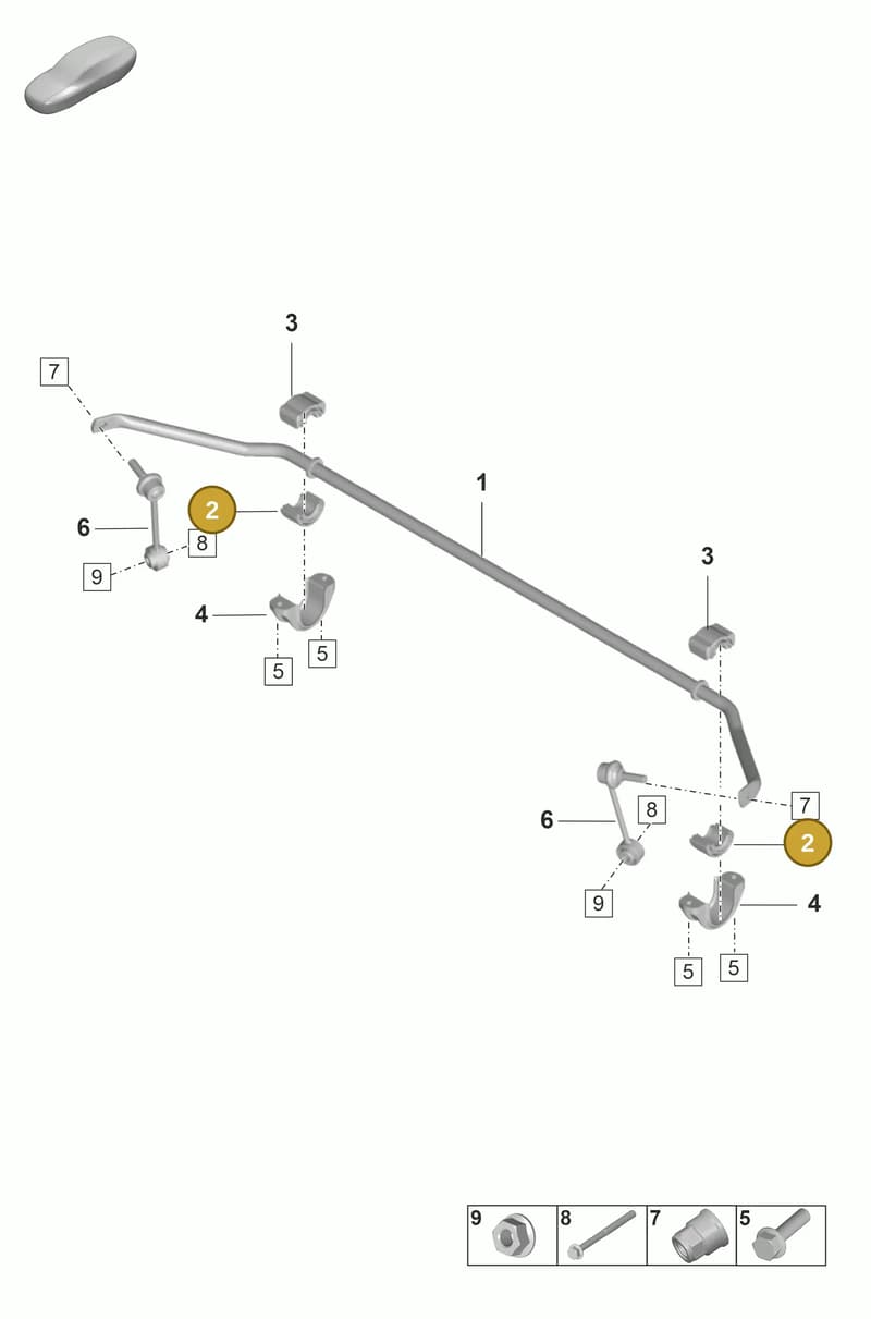 971511035G — Porsche Panamera (2023-2025) diagram p58502110, position 2