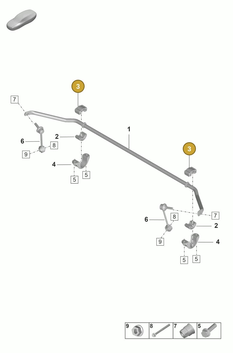 971511036G — Porsche Panamera (2023-2025) diagram p58502110, position 3