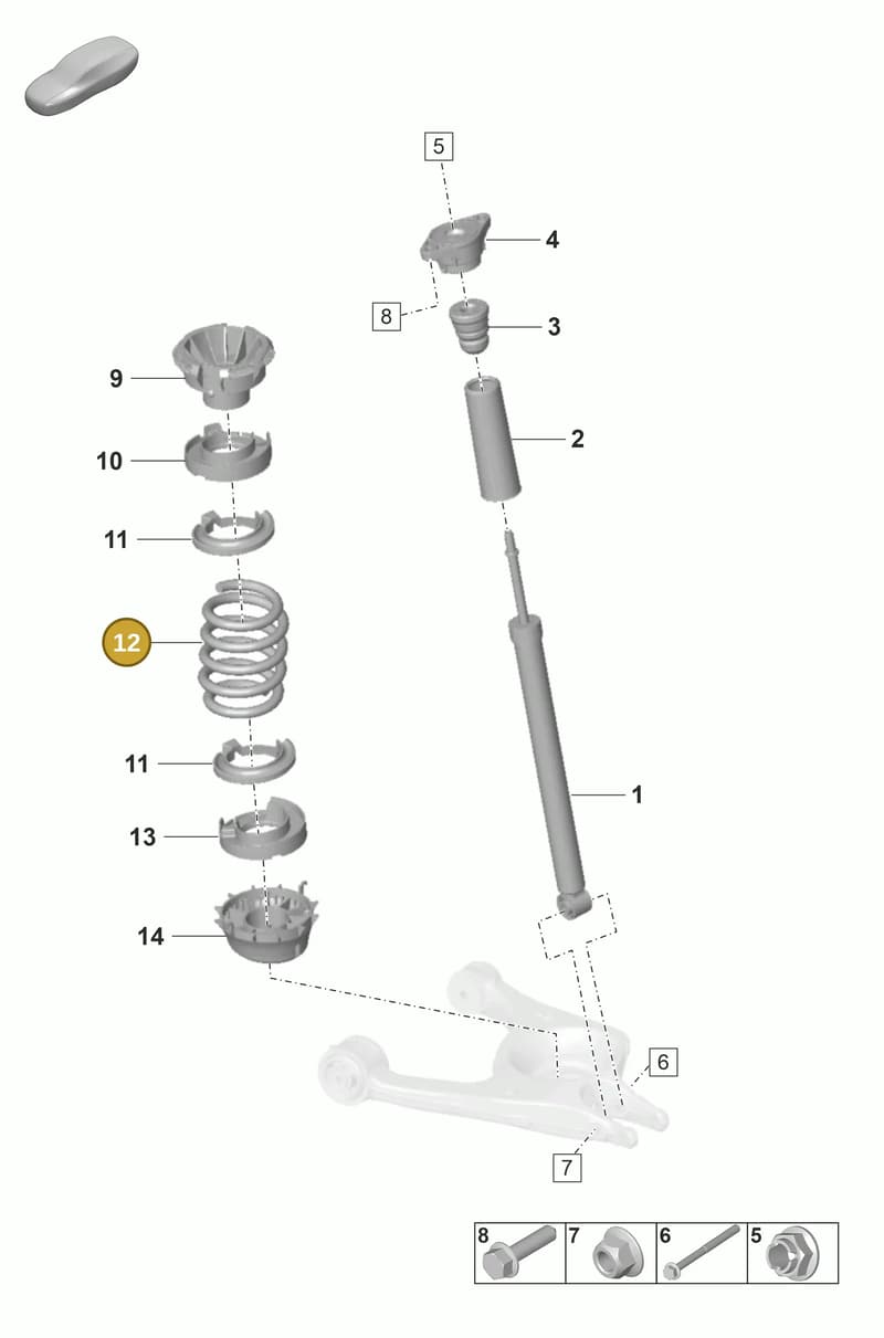 971511115A504 — Porsche Panamera (2020-2023) diagram p58502010, position 12