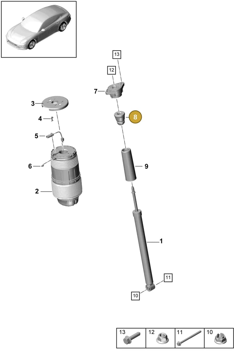 971512131B — Porsche Panamera (2016-2020) diagram p49502010, position 8