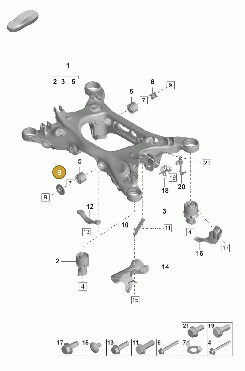 971599383 — Porsche Panamera (2020-2023) diagram p58501000, position 8