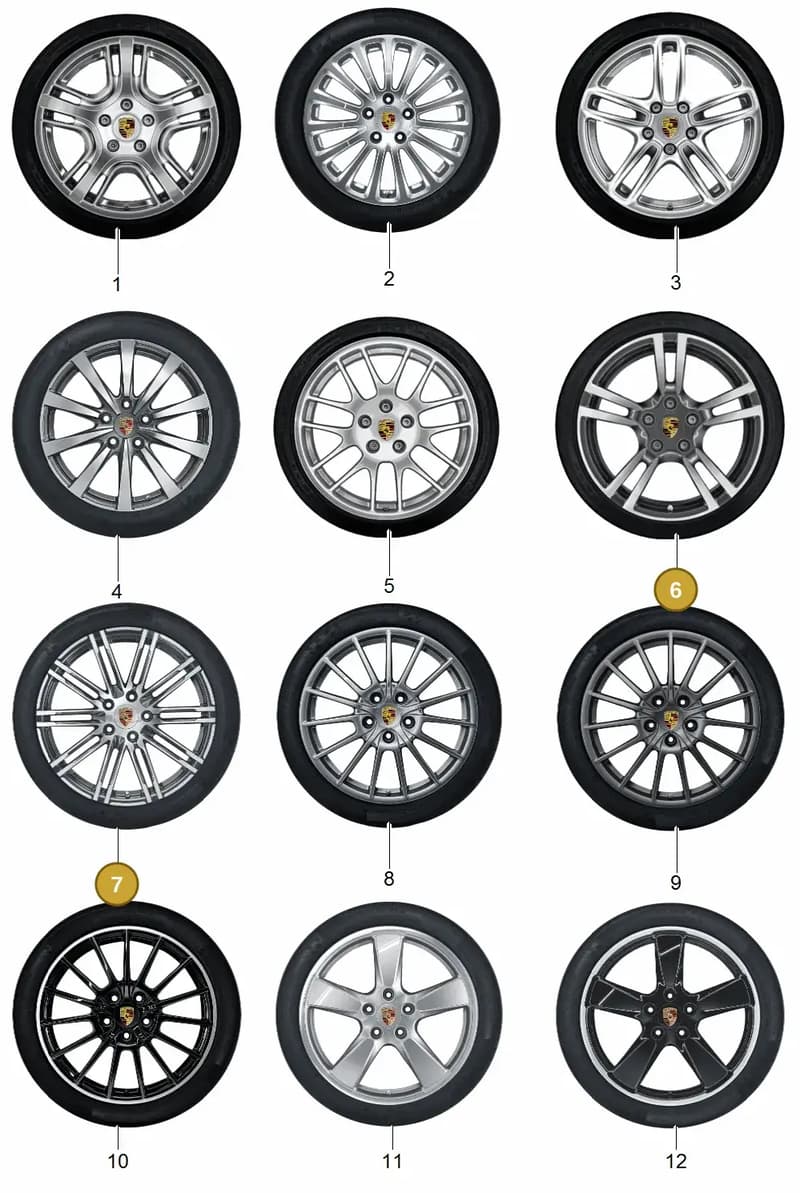 971601025APOU7 — Porsche 970 platform diagram p95602000, position 6+7