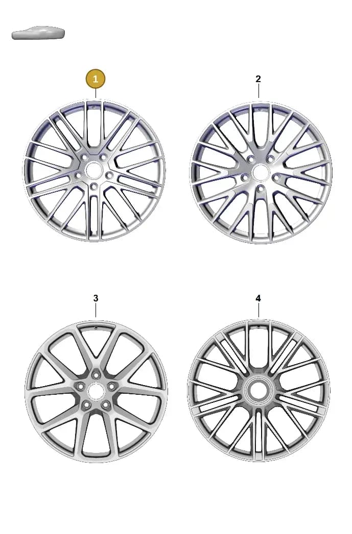 971601025BROC6 — Porsche Panamera (2023-) diagram p62601200, position 1